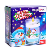 Набор для творчества &laquo;Делаем новогоднюю гелевую свечу: снеговик&raquo;
