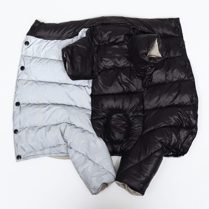 Комбинезон "Ультра" светоотражающий, размер 16 (ДС 36 см, ОГ 46 см, ОШ 35 см), чёрный