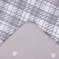 Постельное бельё LoveLife 2сп "Клетка", 175*215см, 200*225см, 50*70см-2шт,100%хлопок, сатин, 125г/м&sup2;