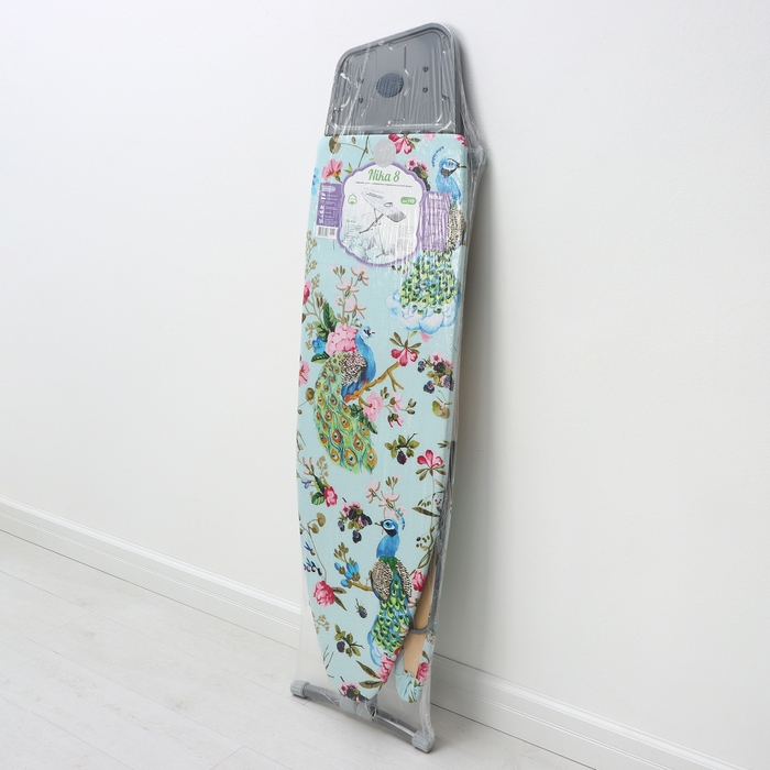 Доска гладильная &laquo;Nika&raquo;, 122&times;40 см, высота до 90 см, европодставка, рисунок МИКС