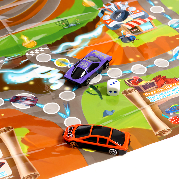 Грузовик &laquo;Перевозчик&raquo;, 6 металлических машин в комплекте + игра