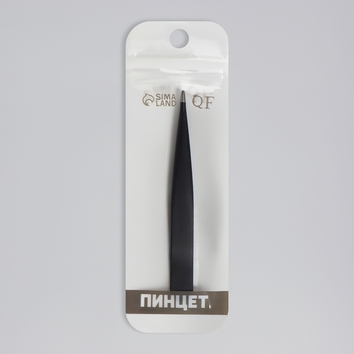 Пинцет заострённый, 9 см, цвет чёрный Пинцет заострённый, 9 см, цвет чёрный
