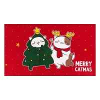 Полотенце "Доляна" Merry catmas 35х60 см,100% хлопок 160 г/м2 Полотенце "Доляна" Merry catmas 35х60 см,100% хлопок 160 г/м2