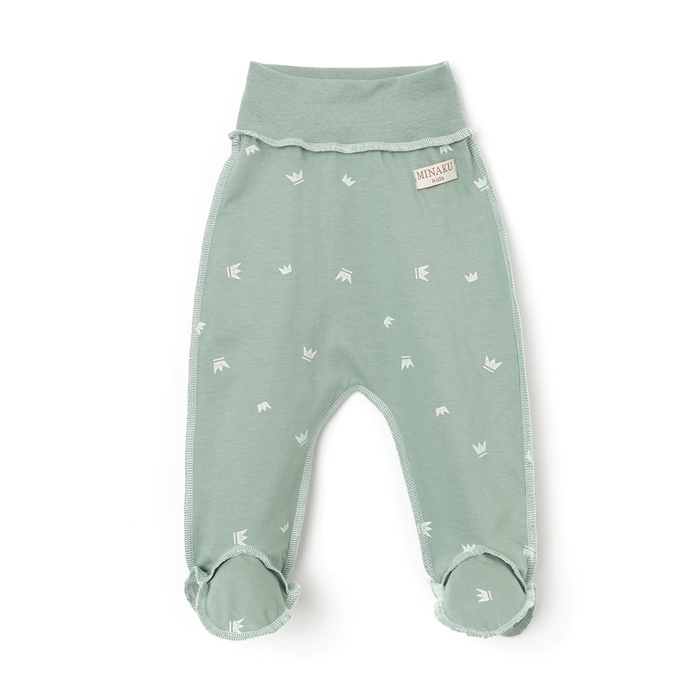 Ползунки детские MINAKU, цвет оливковый, рост 74-80 см Ползунки детские MINAKU, цвет оливковый, рост 74-80 см