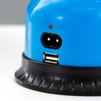 Светильник "Алдни" LED 12Вт USB от батареек 4хАА синий 12,5х12,5х21,5 см RISALUX