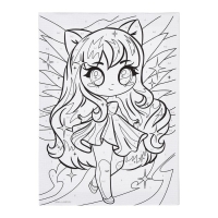 Картина по номерам для детей &laquo;Сияющая девочка&raquo;, 15 х 21 см