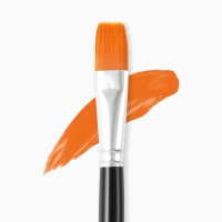 Кисть для рисования синтетика плоская №24 Кисть для рисования синтетика плоская №24