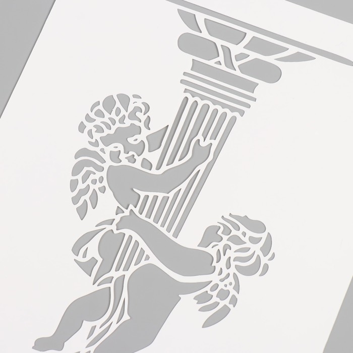 Трафарет пластиковый "Ангелочки", 16х24 см