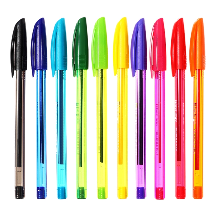 Набор ручек шариковых 10 цветов, Berlingo "Triangle 100T" 0.5мм