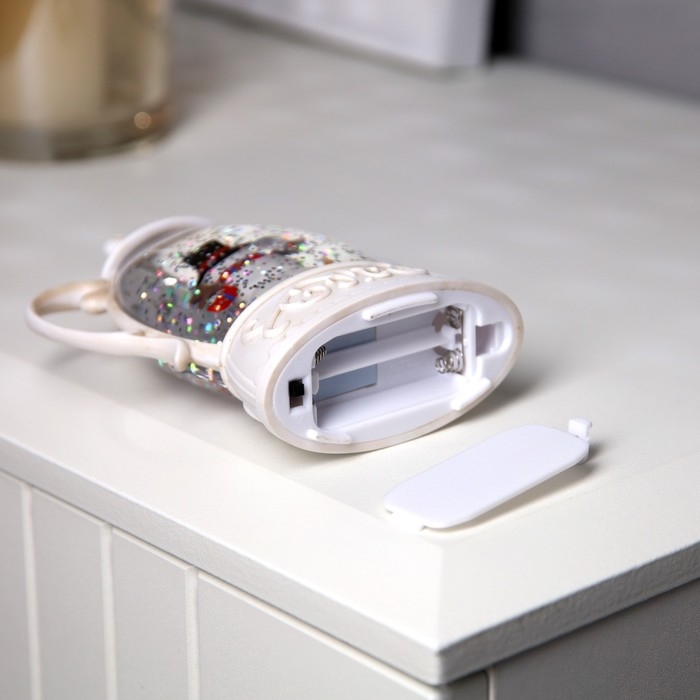 Светодиодная фигура &laquo;Снеговик&raquo; 8 &times; 13.3 &times; 4.5 см, пластик, батарейки АААх2 (не в комплекте), свечение тёплое белое