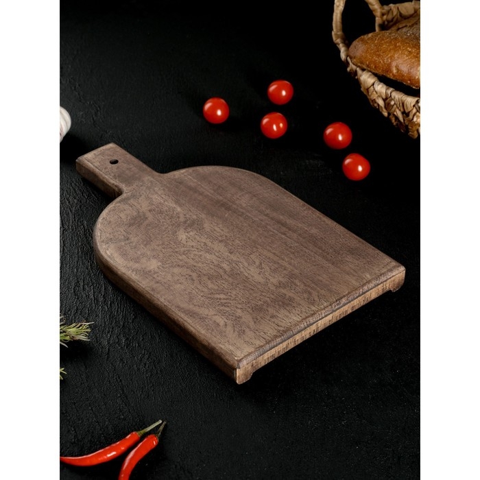 Доска разделочная для подачи Wild Kitchen, 32&times;19&times;2.5 см, граб темный