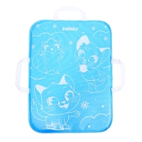 Ледянка мягкая, детская &laquo;Котята&raquo;, 54 &times; 40 см, цвет голубой