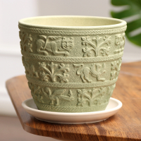 Горшок цветочный Суздаль бежевый бутон, 2,15 л