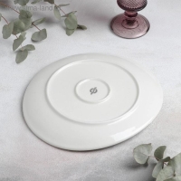 Блюдо фарфоровое для подачи Magistro «Сиам», 26×23 см, цвет серый Блюдо фарфоровое для подачи Magistro «Сиам», 26×23 см, цвет серый