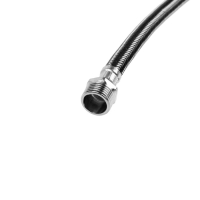 Подводка гибкая для воды ZEIN, фибро-нейлон, 1/2", гайка-штуцер, 50 см, черная Подводка гибкая для воды ZEIN, фибро-нейлон, 1/2", гайка-штуцер, 50 см, черная