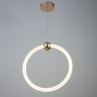 Светильник BayerLux "Круг" LED 32Вт золото 34,5х6х37-120 см