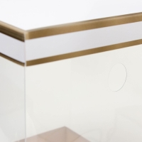 Коробка для цветов с вазой и PVC окнами складная, бронза, 16 х 23 х 16 см Коробка для цветов с вазой и PVC окнами складная, бронза, 16 х 23 х 16 см