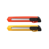 Нож канцелярский 18 мм, ErichKrause Standart, с системой фиксации лезвия push-lock и насадкой для безопасного отделения сегмента лезвия, МИКС Нож канцелярский 18 мм, ErichKrause Standart, с системой фиксации лезвия push-lock и насадкой для безопасного отделения сегмента лезвия, МИКС