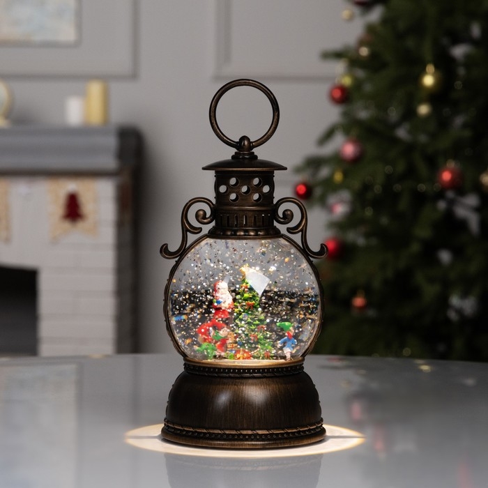 Фигура светодиодная &laquo;Сказочные гномы&raquo;, 20х10.5 см, музыка, батарейки ААх3 (не в комплекте), USB, свечение тёплое белое