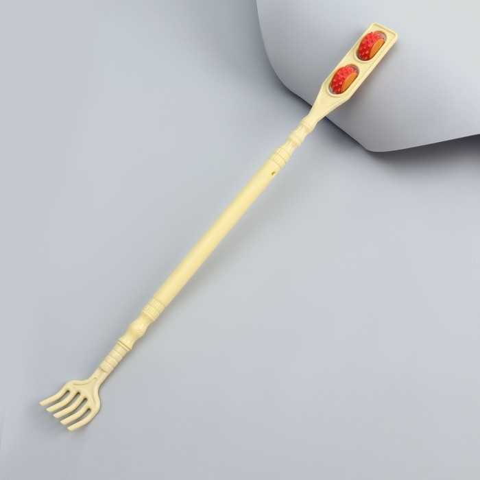 Массажёр - чесалка, двусторонний, универсальный, 2 колеса, цвет МИКС Массажёр - чесалка, двусторонний, универсальный, 2 колеса, цвет МИКС