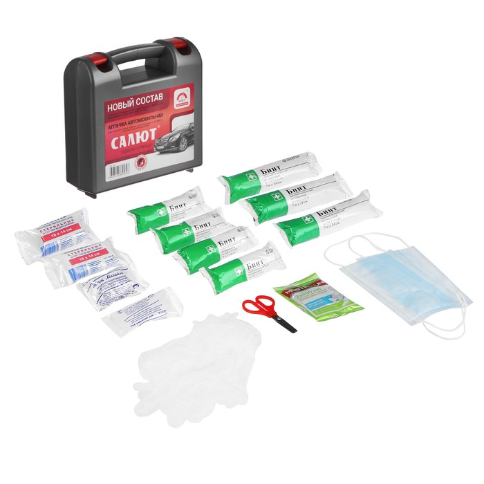 Автомобильная аптечка первой помощи Автомобильная аптечка первой помощи "Салют" состав 2024,