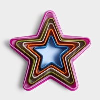 Набор форм для печенья новогодний Доляна &laquo;Звезда&raquo;, 5 шт, цвет МИКС