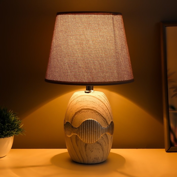 Настольная лампа Настольная лампа "Кассиопея" Е14 40Вт серый 20х20х33 см