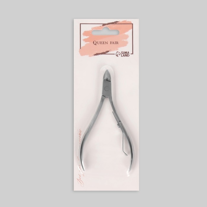 Кусачки маникюрные для кутикулы, 9,5 см, длина лезвия - 10 мм, на блистере, цвет серебристый Кусачки маникюрные для кутикулы, 9,5 см, длина лезвия - 10 мм, на блистере, цвет серебристый