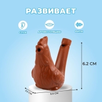 Свистулька керамическая &laquo;Петушек&raquo;, для росписи 3,5 &times; 6,5 &times; 6,2 см