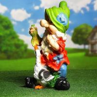 Садовая фигура "Гном с уткой" 18х24х49см Садовая фигура "Гном с уткой" 18х24х49см