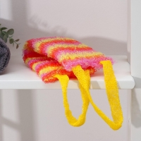 Мочалка для тела Доляна «Радуга», 12×45 см, МИКС Мочалка для тела Доляна «Радуга», 12×45 см, МИКС