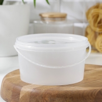 Банка для хранения продуктов с герметичной крышкой, 1 л, цвет прозрачный