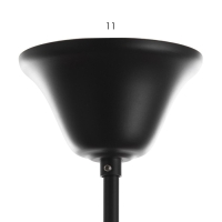 Люстра "Сандра" 3xE14 40Вт черно-золотой 51х51х52-110 см BayerLux Люстра "Сандра" 3xE14 40Вт черно-золотой 51х51х52-110 см BayerLux