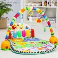 Развивающий коврик музыкальный «РазвивайКа», с пианино и проектором, 94х62х0,5 см. Развивающий коврик музыкальный «РазвивайКа», с пианино и проектором, 94х62х0,5 см.
