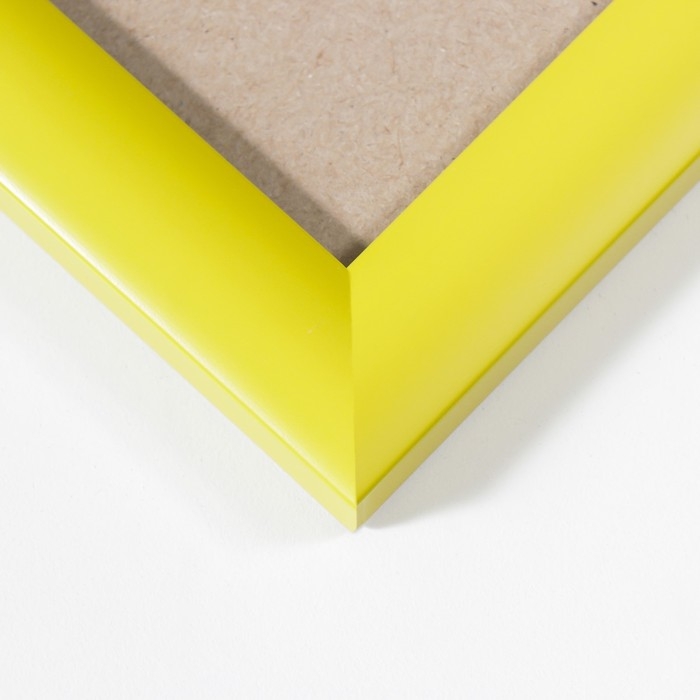 Фоторамка пластик 50х70 см, жёлтый (пластиковый экран)