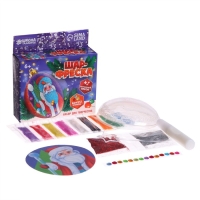 Ёлочный шар - фреска своими руками на новый год &laquo;Дед Мороз&raquo;, новогодний набор для творчества