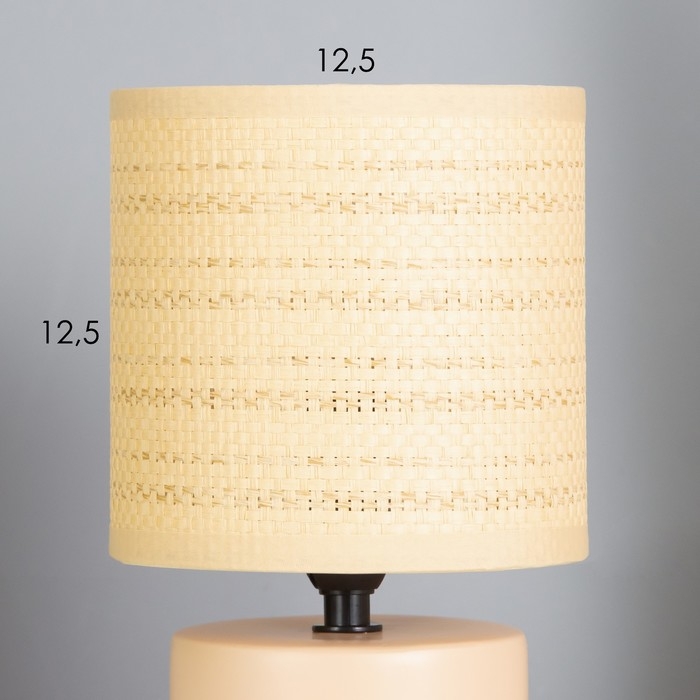 Лампа настольная Лампа настольная "Хавьер" 1х40Вт Е14 слоновая кость 13х13х23см