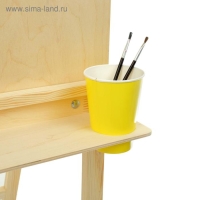 Мольберт тип &laquo;Хлопушка&raquo;, двусторонний, 120 х 60 х 65 см, планшет 60 х 60 см, полка с двумя подстаканниками, неокрашенное дерево, Calligrata