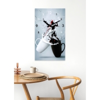 Часы-картина настенные интерьерные "Кружки", бесшумные, 35 х 60 см Часы-картина настенные интерьерные "Кружки", бесшумные, 35 х 60 см