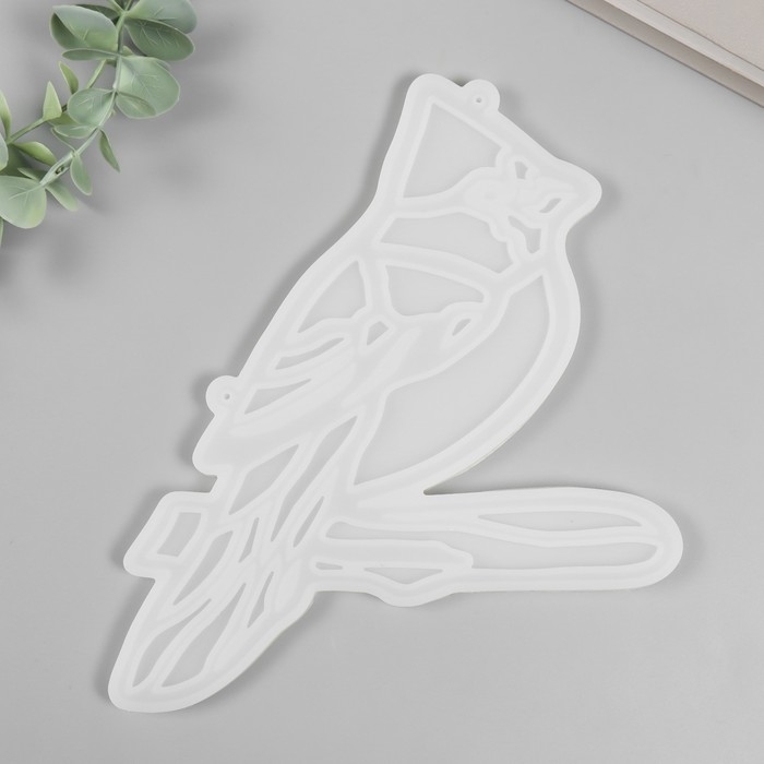 Молд силикон Молд силикон "Свиристель на ветке" 22,5х18х0,8 см