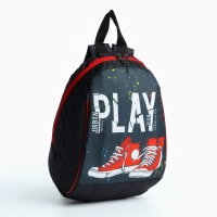 Рюкзак школьный детский для мальчика «Кеды», 20х13х26, отд на молнии, чёрный Рюкзак школьный детский для мальчика «Кеды», 20х13х26, отд на молнии, чёрный