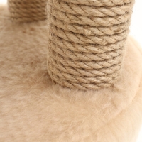 Домик для кошек с когтеточкой, овальный с площадкой, джут, 80 х33 х 91 см микс цветов Домик для кошек с когтеточкой, овальный с площадкой, джут, 80 х33 х 91 см микс цветов