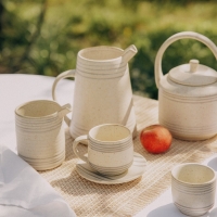 Чайная пара керамическая SL Home &laquo;Райяс&raquo;, 2 предмета: чашка 230 мл, блюдце d=12,5 см, цвет бежевый