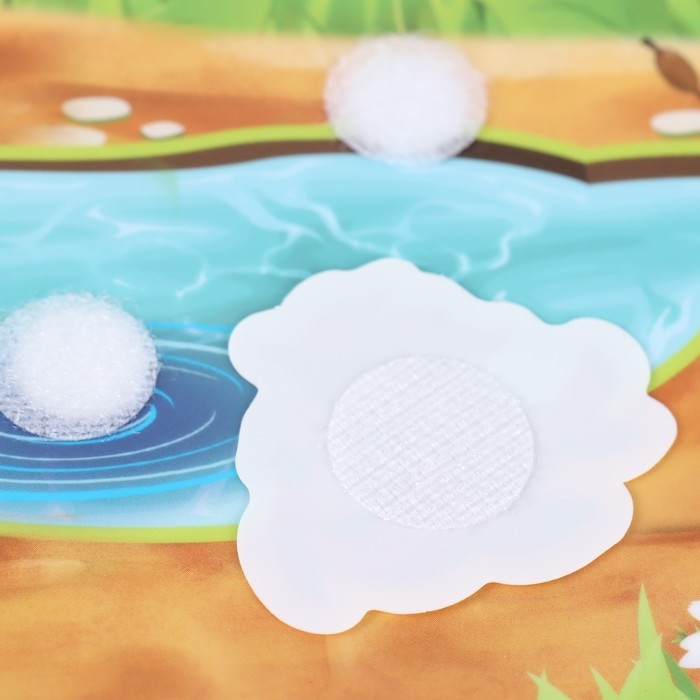 Развивающая игра на липучках &laquo;&lrm;Изучаем животных. Кто  где живет?&raquo;, весёлые липучки