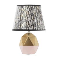 Настольная лампа "Румби" E14 40Вт золото розовый 20х20х29 см RISALUX Настольная лампа "Румби" E14 40Вт золото розовый 20х20х29 см RISALUX