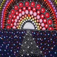 Настенное панно "Заря" албезия 40х40 см