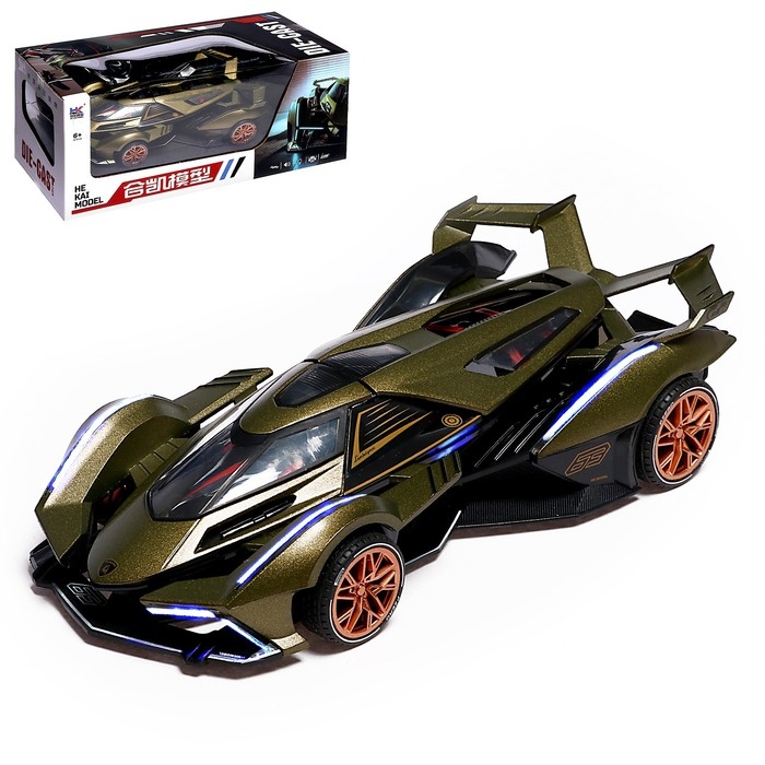 Машина металлическая «Спортивная», цвет зелёный Машина металлическая «Спортивная», цвет зелёный