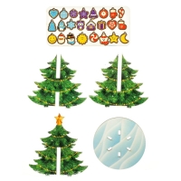 Модель из дерева &laquo;Ёлка сборная. Новогодние украшения&raquo;