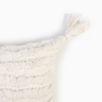 Наволочка декоративная «Этель» Бохо, 45х45 см, цвет молочный, 100% хлопок Наволочка декоративная «Этель» Бохо, 45х45 см, цвет молочный, 100% хлопок