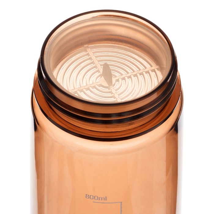 Бутылка для воды спортивная, 800 мл, Бутылка для воды спортивная, 800 мл, "Айви", коричневая